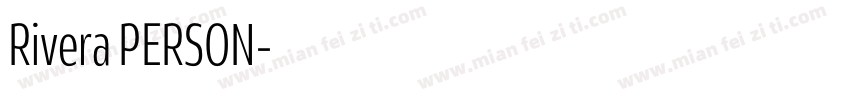 Rivera PERSON字体转换